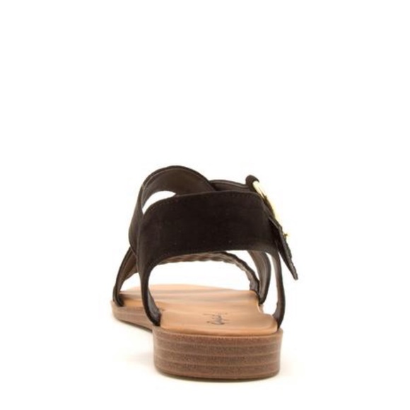 Qupid Braided x band Black Sandals - Picture 4 of 7